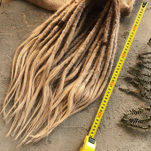 Ombre Human Hair Dreads With Long Ends Boho style 10 SE 24,10 SE 22,10 SE 20 image 4