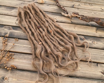 Natural Dreads Cheveux naturels au crochet, Texture De or Se Dreads