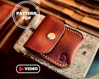 Lumina Coin Pouch Template | DIY Leather Crafting | Brannstal Leather Patterns