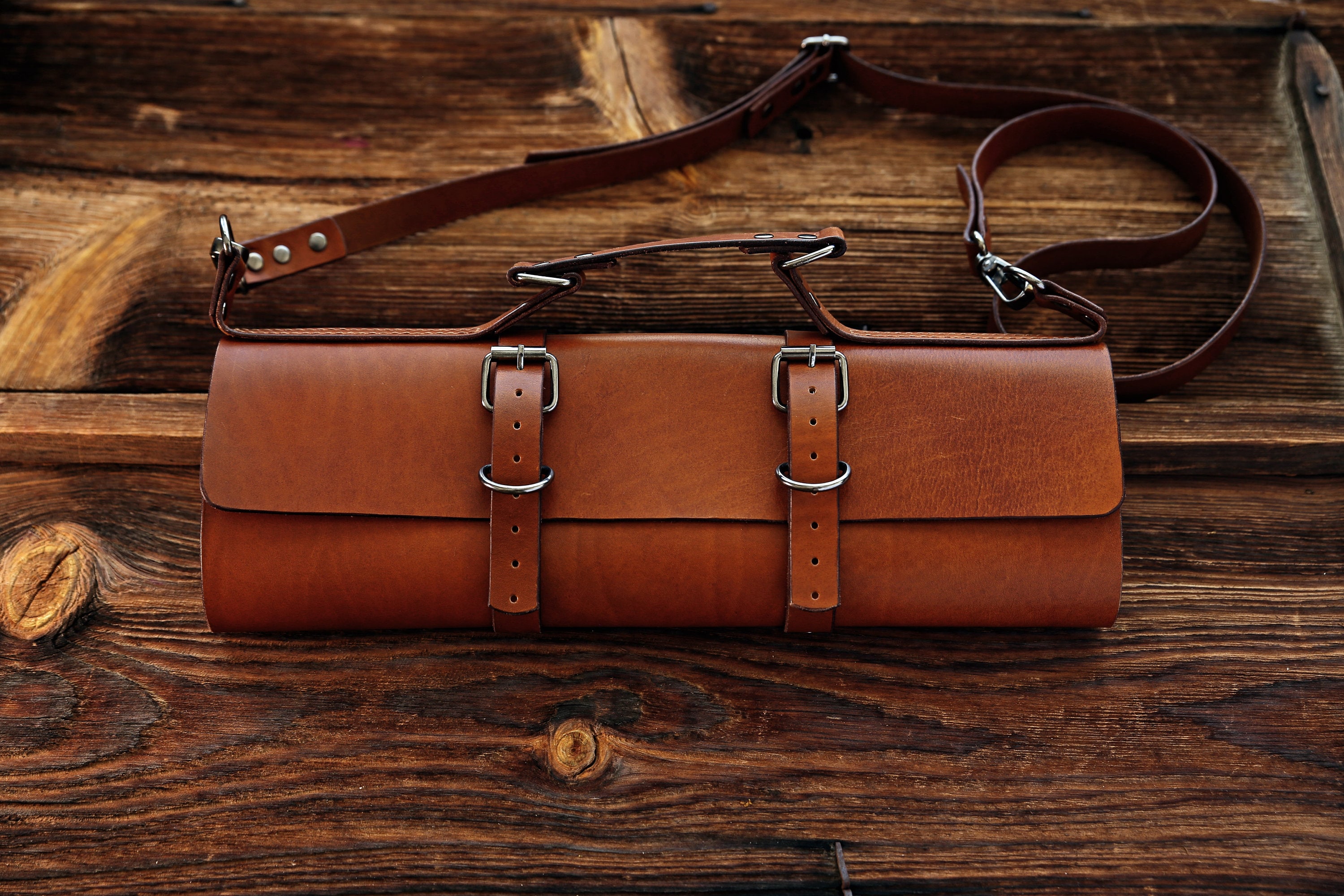 Leather Chef Roll Bag 10 Slots Knife Bag Custom Personalized Handmade 1st Class Leather Roll Bag