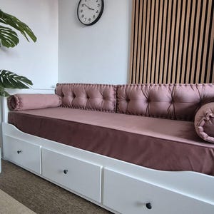 Slipcover, Daybed Cover, Twin XL Twin Sizes Full Size Bed Cover Zippered Day Bed Cover, Fitted Daybed Cover