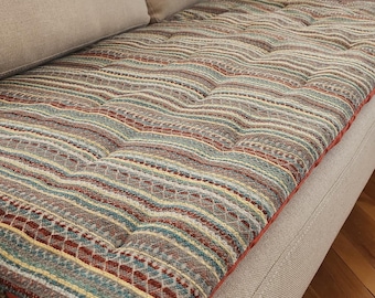 Furniture Protector, Sofa Topper, Linen Couch Cover, For Dogs and Cats Machine Washable Furniture Protectors , Custom size, Stain resistant