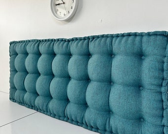 Linen Fabric French cushion, custom bench cushion, floor sofa, large floor pillow, meditation cushion, window seat, yoga pillow