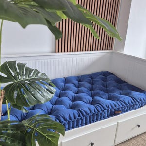 Getuftete Kissen, Französisches Samtkissen, Dekokissen, Bench Kissen, Fenster Sitzkissen, Großes Bodenkissen, Couchkissen