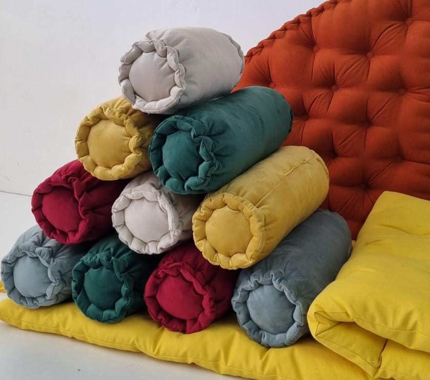 Arm Pillow, Armrest, Colourful Decorative Pillow, Handmade