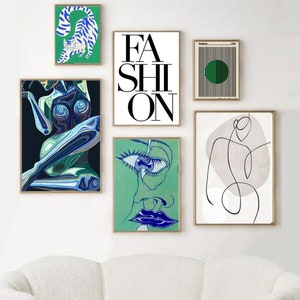 Gallery Wall Set,Gallery Wall Art,Printable Gallery Wall,Boho Bundle Print set,Fashion prınts,Trendy DIGITAL DOWNLOAD