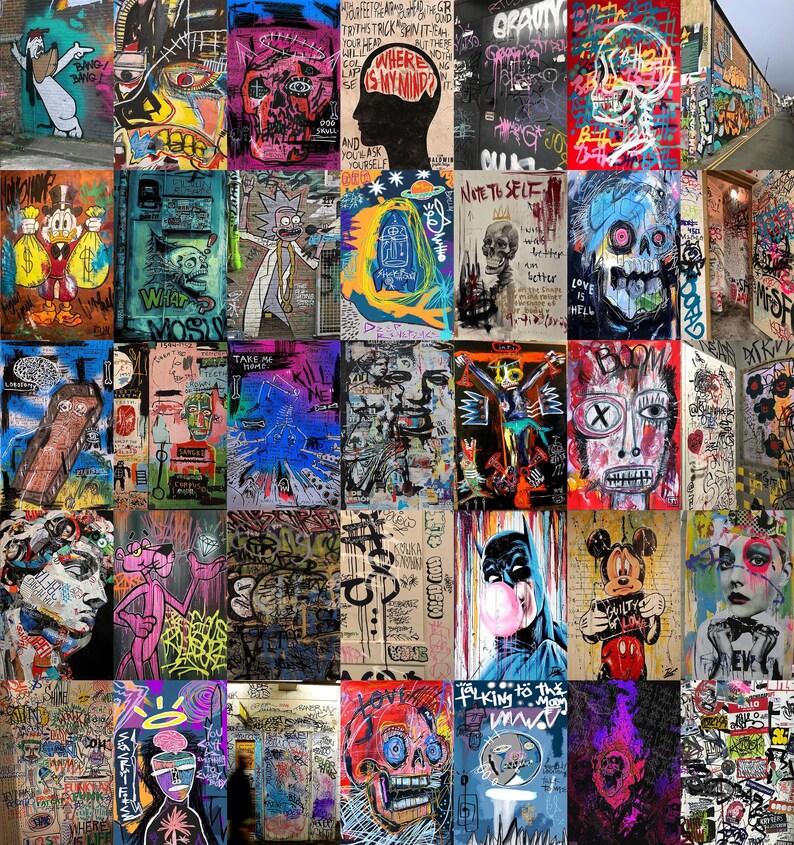 Graffiti Wall Decor Street Art Wall Decor Graffiti Etsy