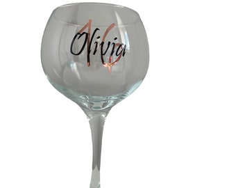 Personalised Gin Glass