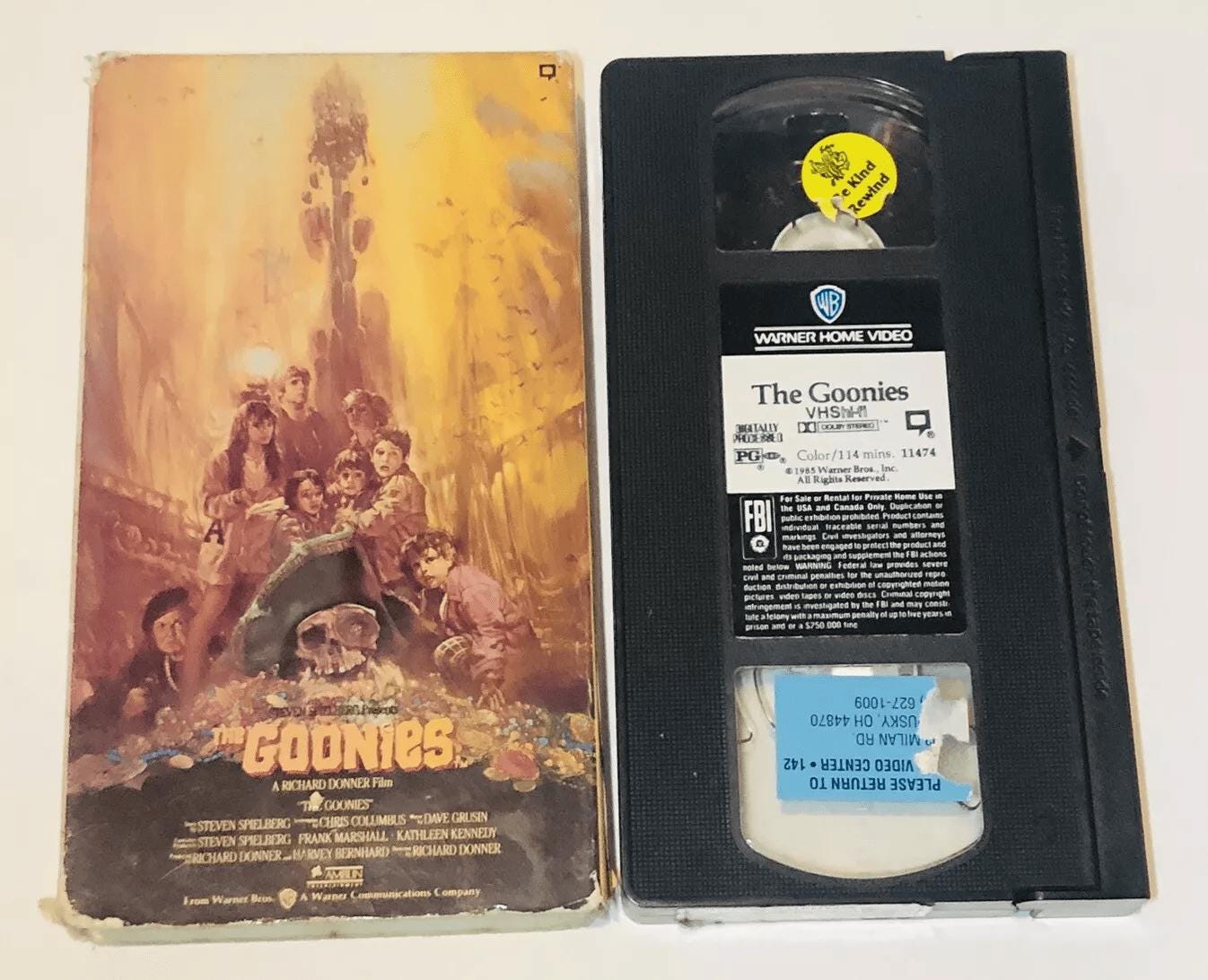 The Goonies VHS Rare 1985 Warner Bros. Collectors Item Sold