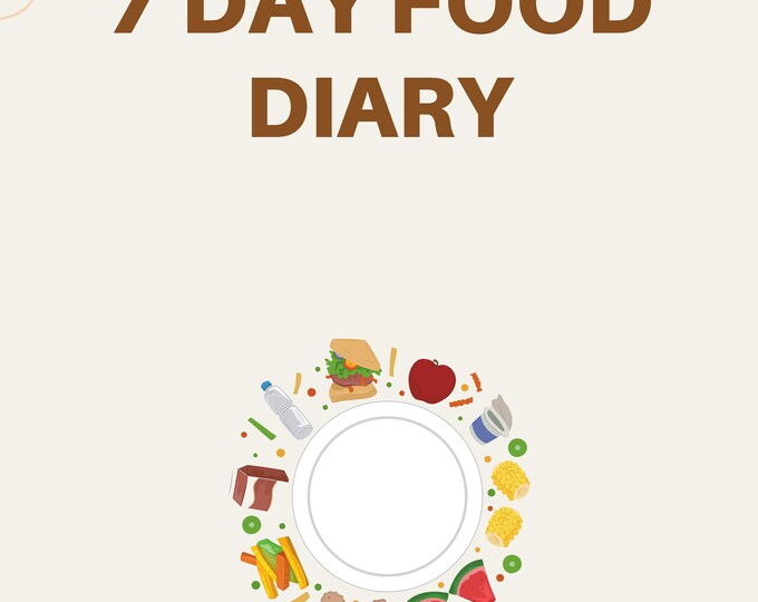 7 Day Food Diary - Digital Planner for Meal Tracking, Macros, and ...