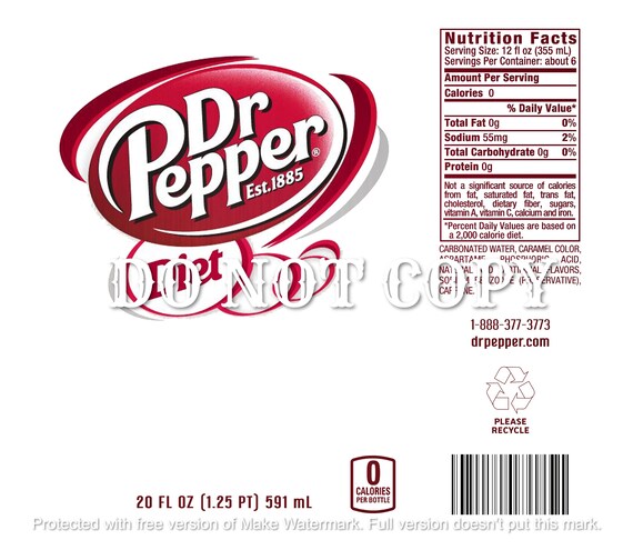 Diet Dr Pepper - Etsy