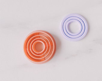 Polymer clay cutter, circle clay cutter,  cutter for dangling earrings