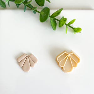 Polymer clay cutter, fan clay cutter,  cutter for dangling earrings