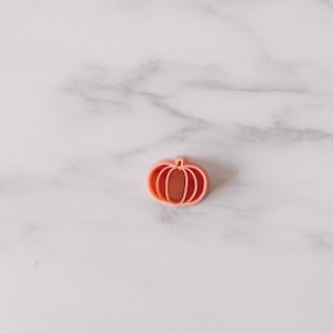 Pumpkin polymer clay cutter 20 mm, autumn cutter, pumpkin polymer clay cutter