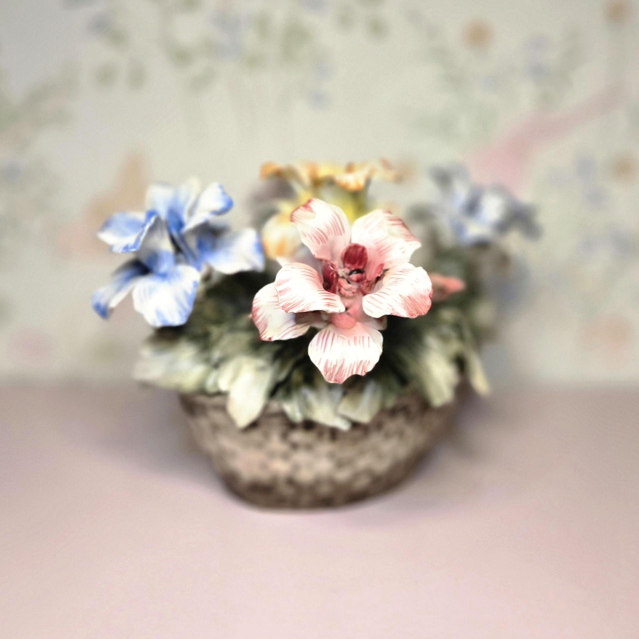 Porcelain Flower フローラルバスケット Porcelain Flower Basket - Etsy