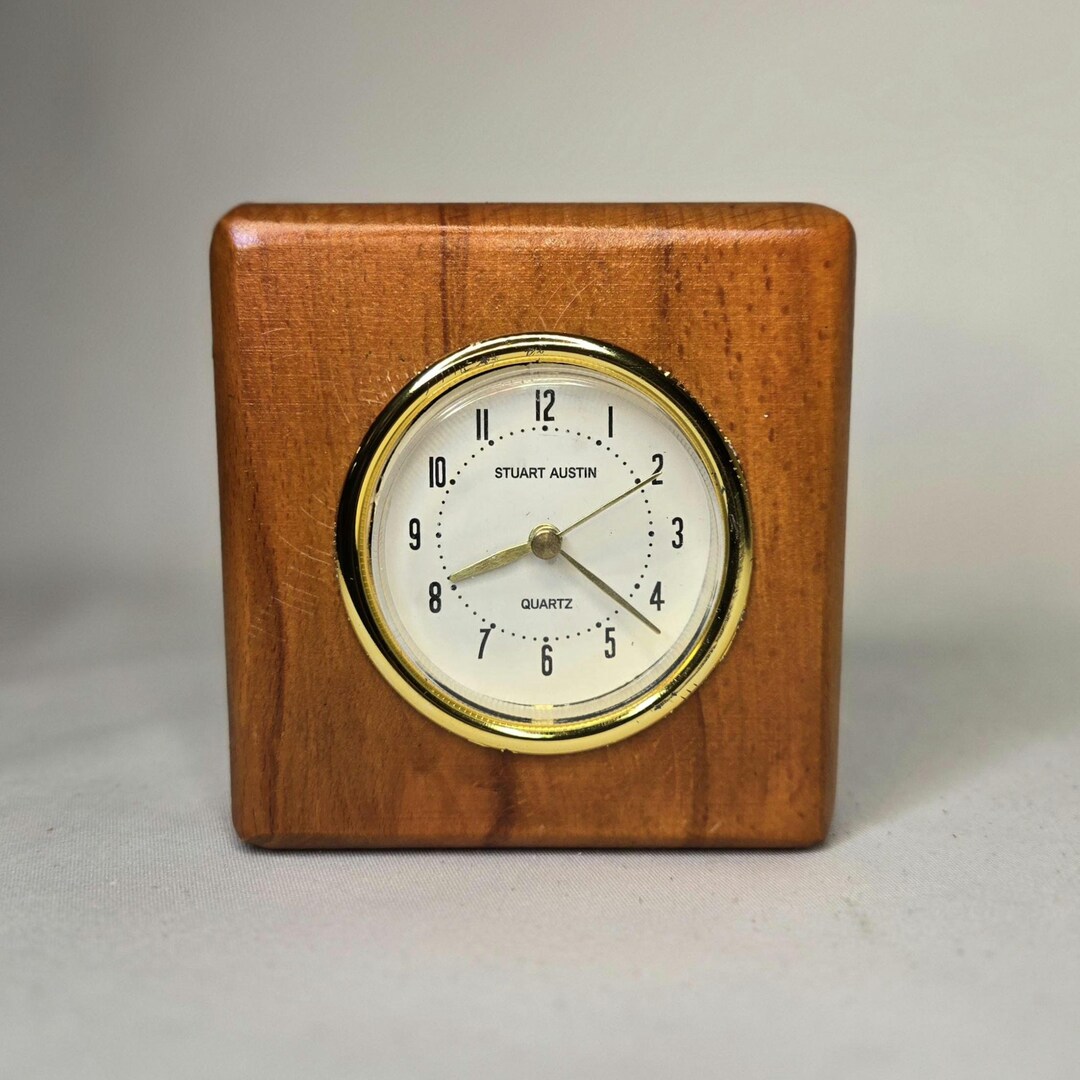 Stuart Clock Vintage Stuart Austin Quartz Desk Clock National Wildlife Federation ...