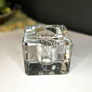 Antique Glass Inkwell for Calligraphy Ink Cloudy Ink well Glass Cube