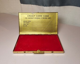Vintage Brass Credit Card Holder MCM