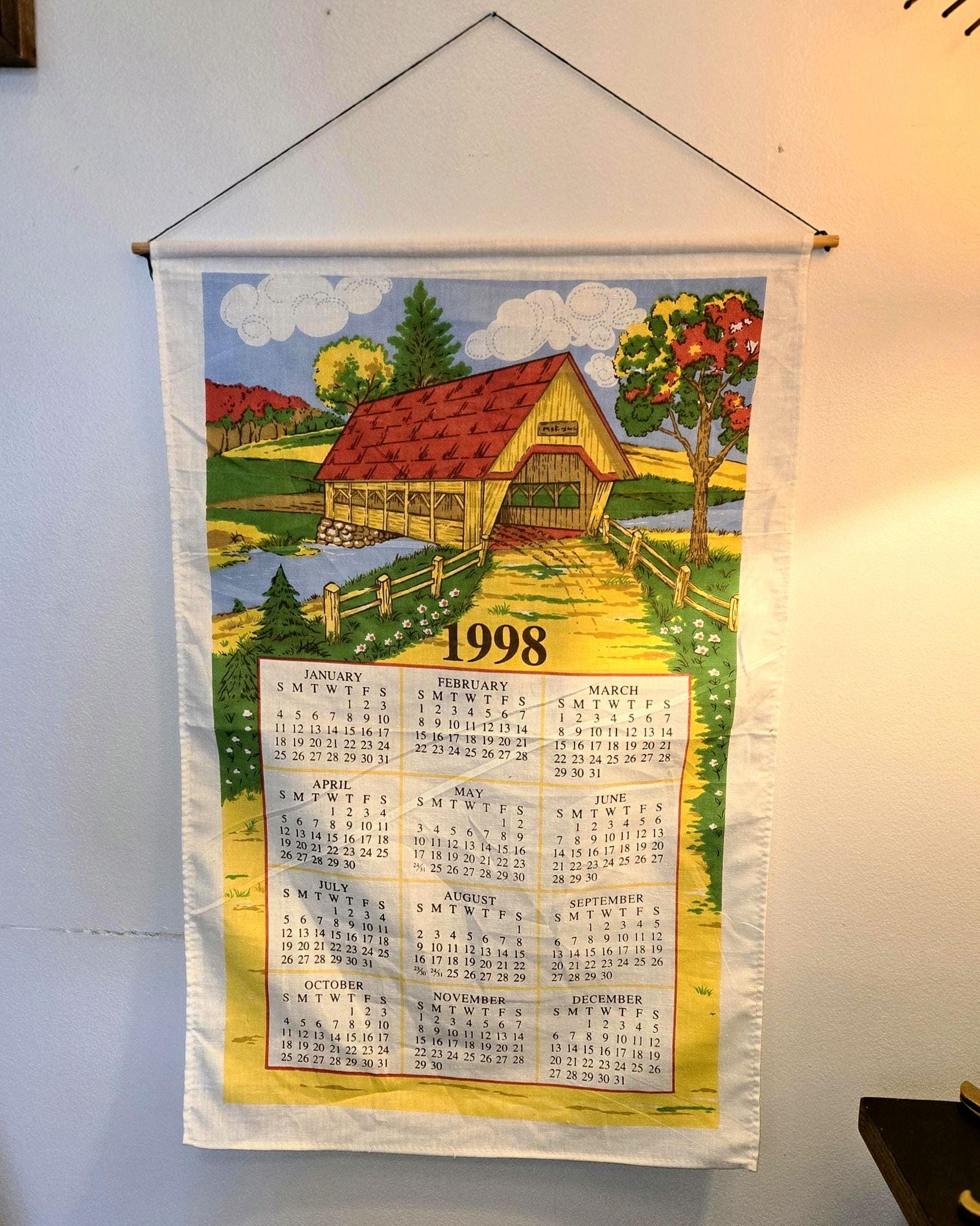 1998 Calendar - Etsy