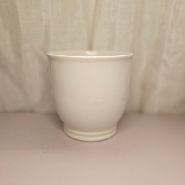 Smith & Hawken Ceramic Cream Planter Pot Made Portugal Cottagecore French Country Vibes