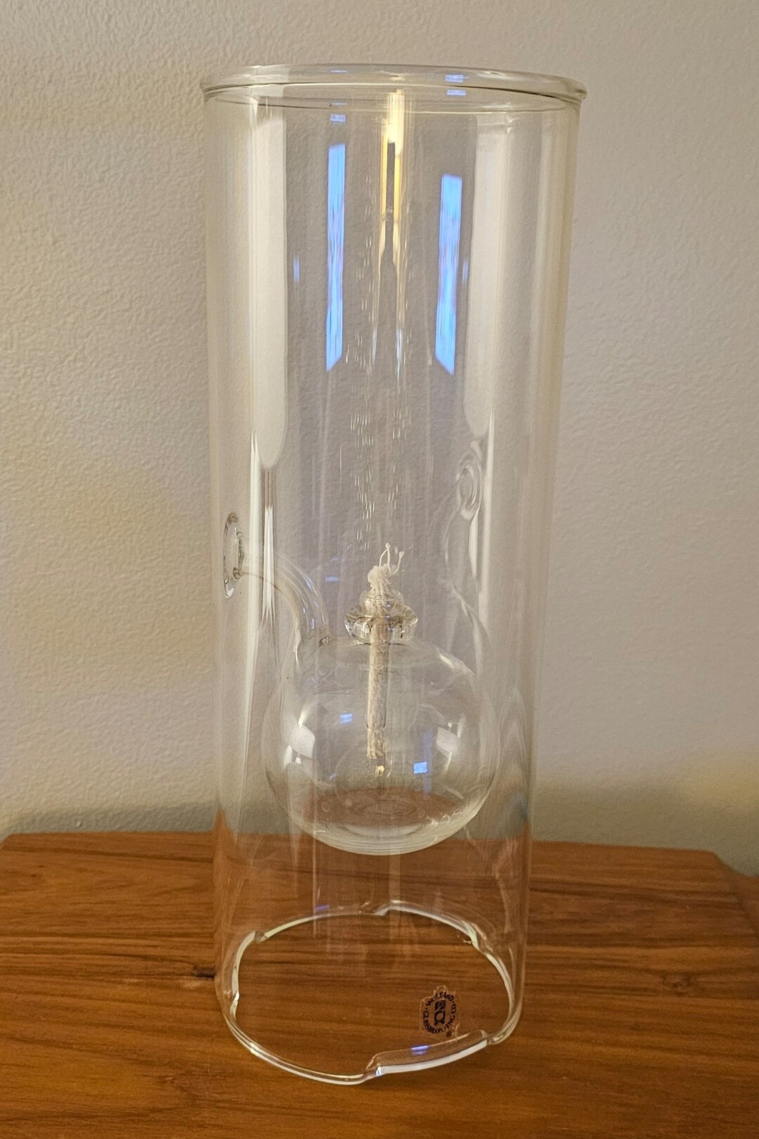 Vintage Wolfard Handblown Glass Oil Lamp 12 Etsy
