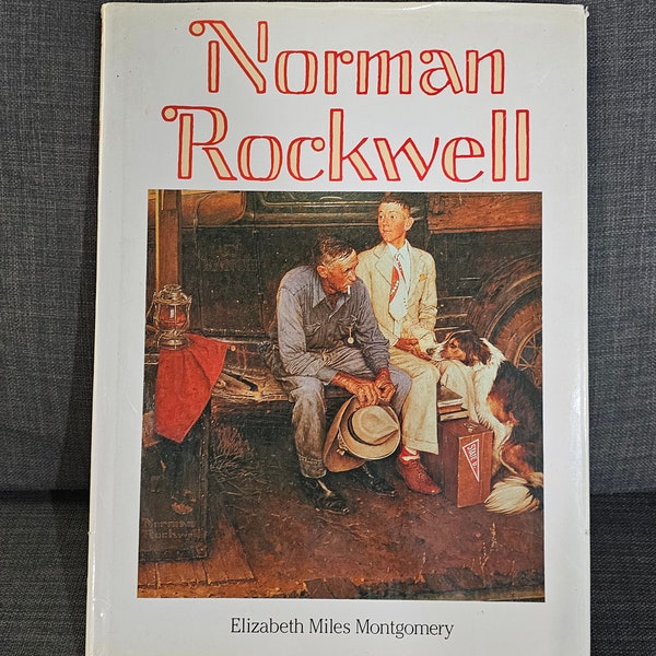 Vintage American Artist Norman Rockwell Hardcover Art Book by Elizabeth Miles Montgomery Coffee Table Book
