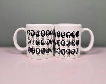 Vintage Presidential Mug Set of 2 George Washington Abraham Lincoln Collectible Coffee Cups Presidents History Gift w Box