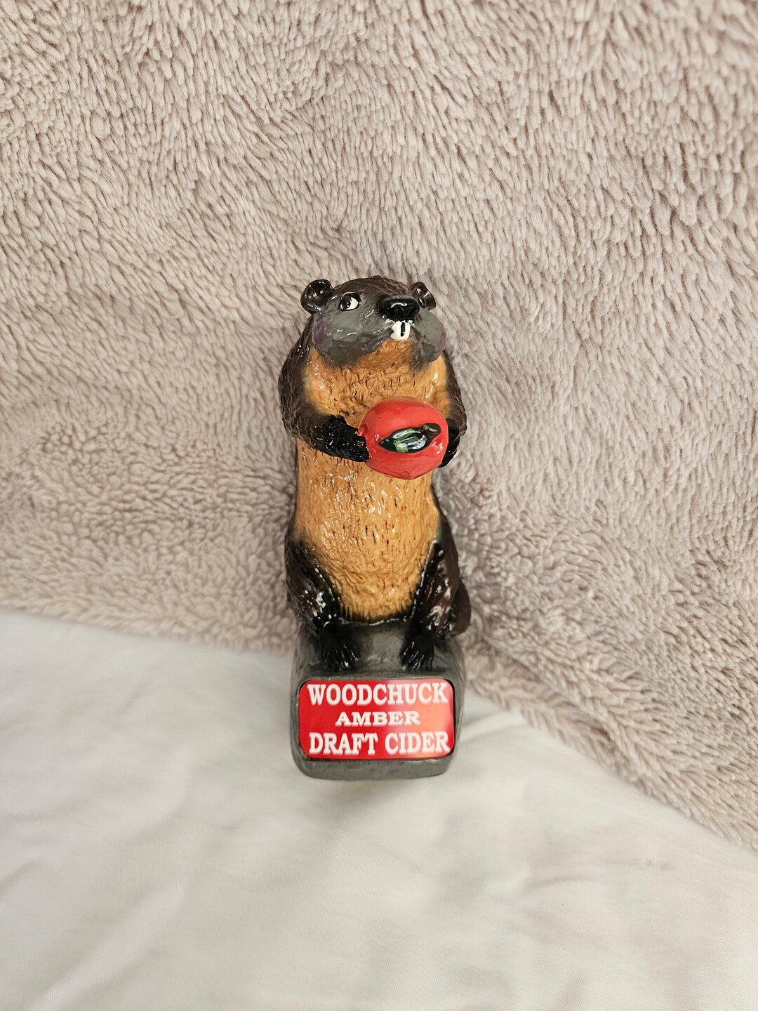 Vintage Draft Beer Keg Bar Tap Handle Woodchuck Amber Draft Etsy