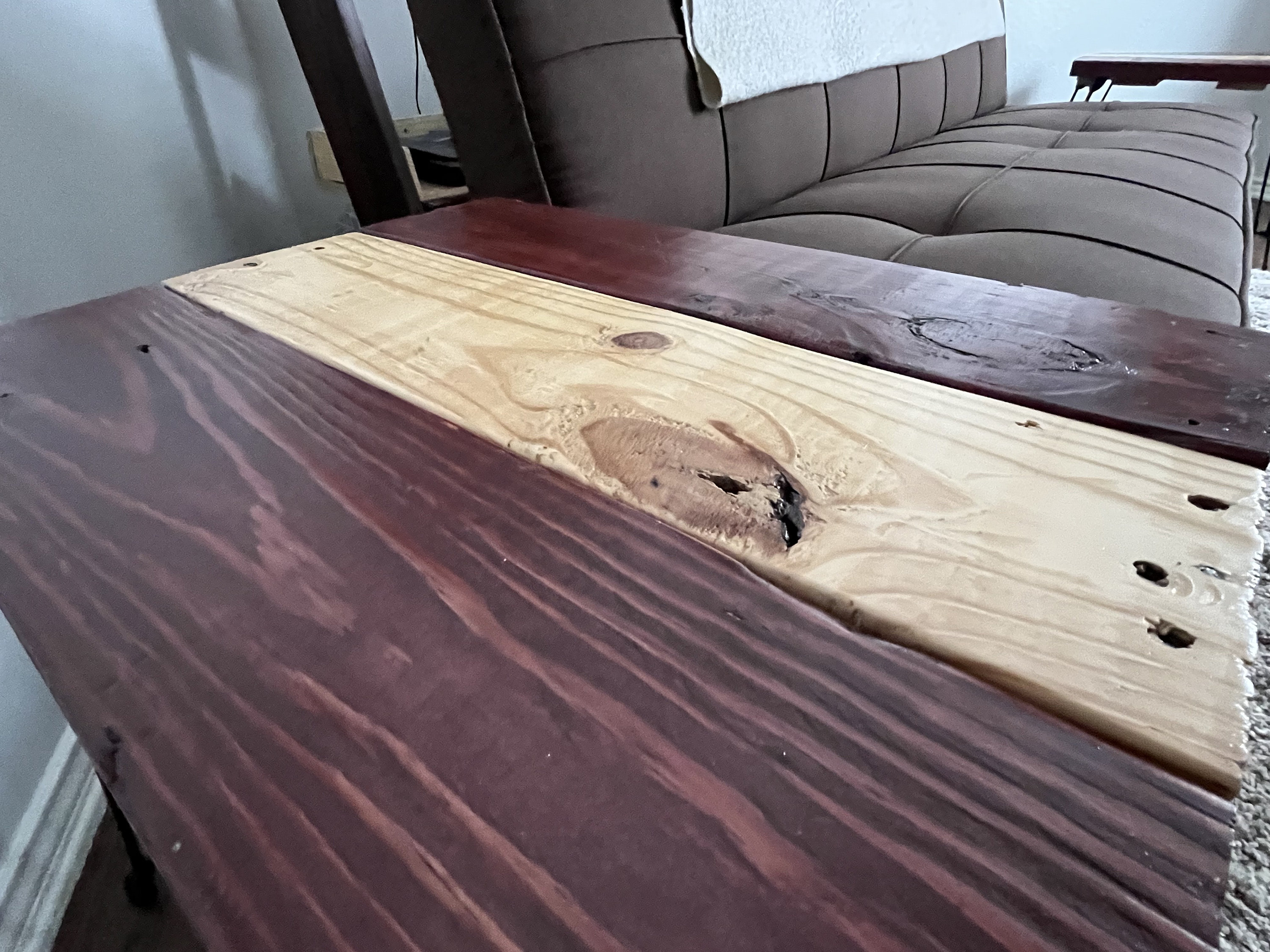 Tailgating Table | Rustic End Table | Plank Design | Living Room Decor ...