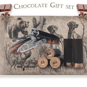 Chocolate Bullets Gift Set, Hunter Gifts, Bullet Shaped Milk Chocolate Gift Box, Ammo Gifts Idea, father&#39;s day gift