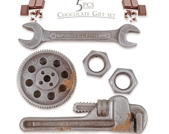 Chocolate Tool Set, Life-Sized Realistic ,birthday gift,  Car, Guy , Mechanics Tools