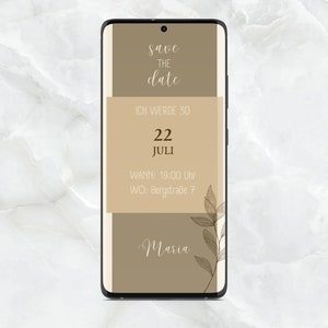 Save the Date | eCard | Digitale Einladung | Geburtstag