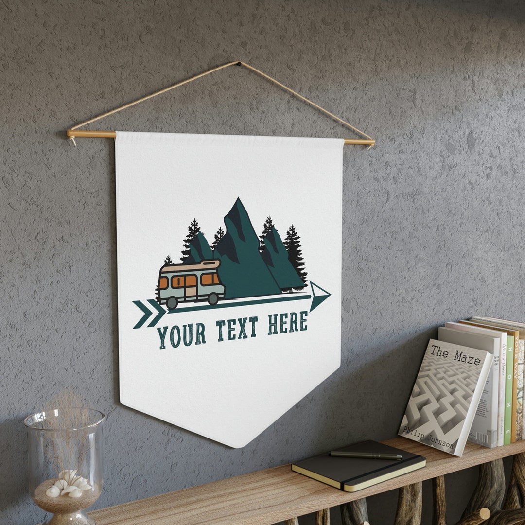 Camping Banner Gift for Camp Family Souvenir Pennant Camper Etsy