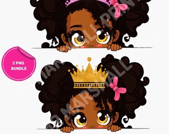 Black Girl PNG, Peekaboo png, diseño de sublimación, afro girl png, afro american girl png, afro baby png, black girl svg, black princess png