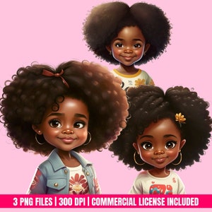 Black Girl Magic png, Black Girl Clip art, Digital Download Bundle, African American Art