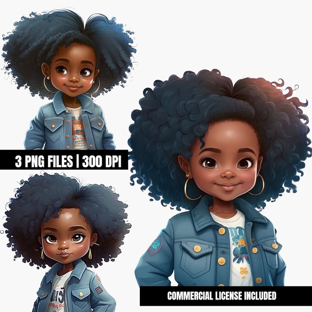 Black Girl Magic Png, Black Girl Clip Art, Digital Download Bundle ...