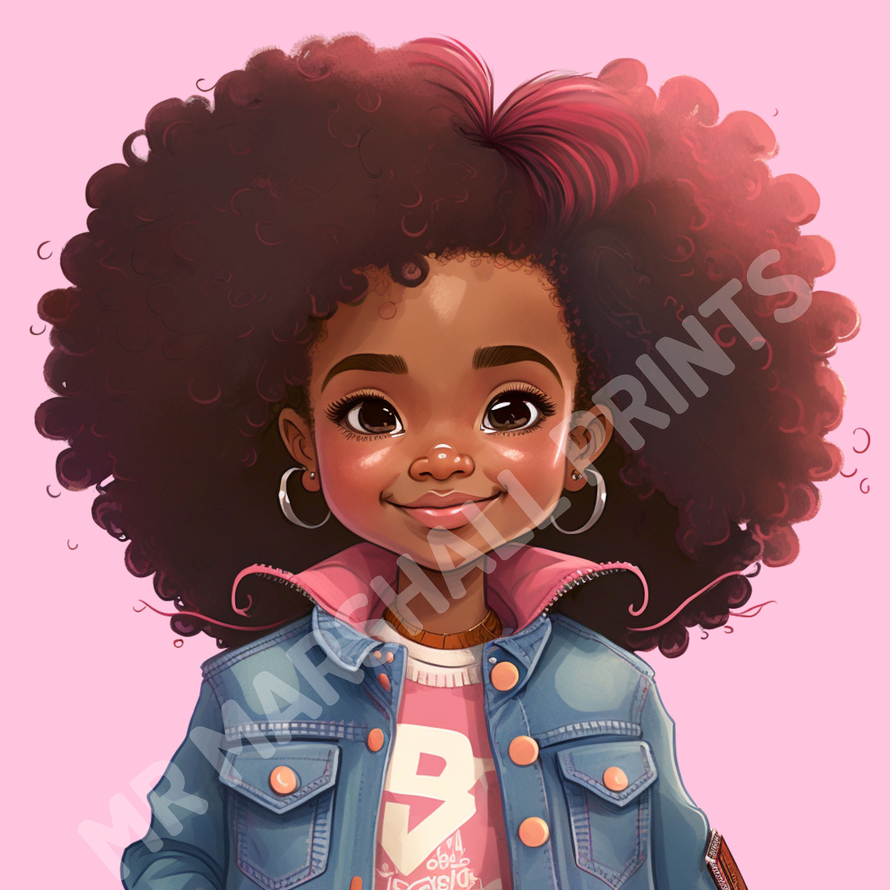 Black Girl Png, Black Girl Clip Art, Digital Download Bundle, African