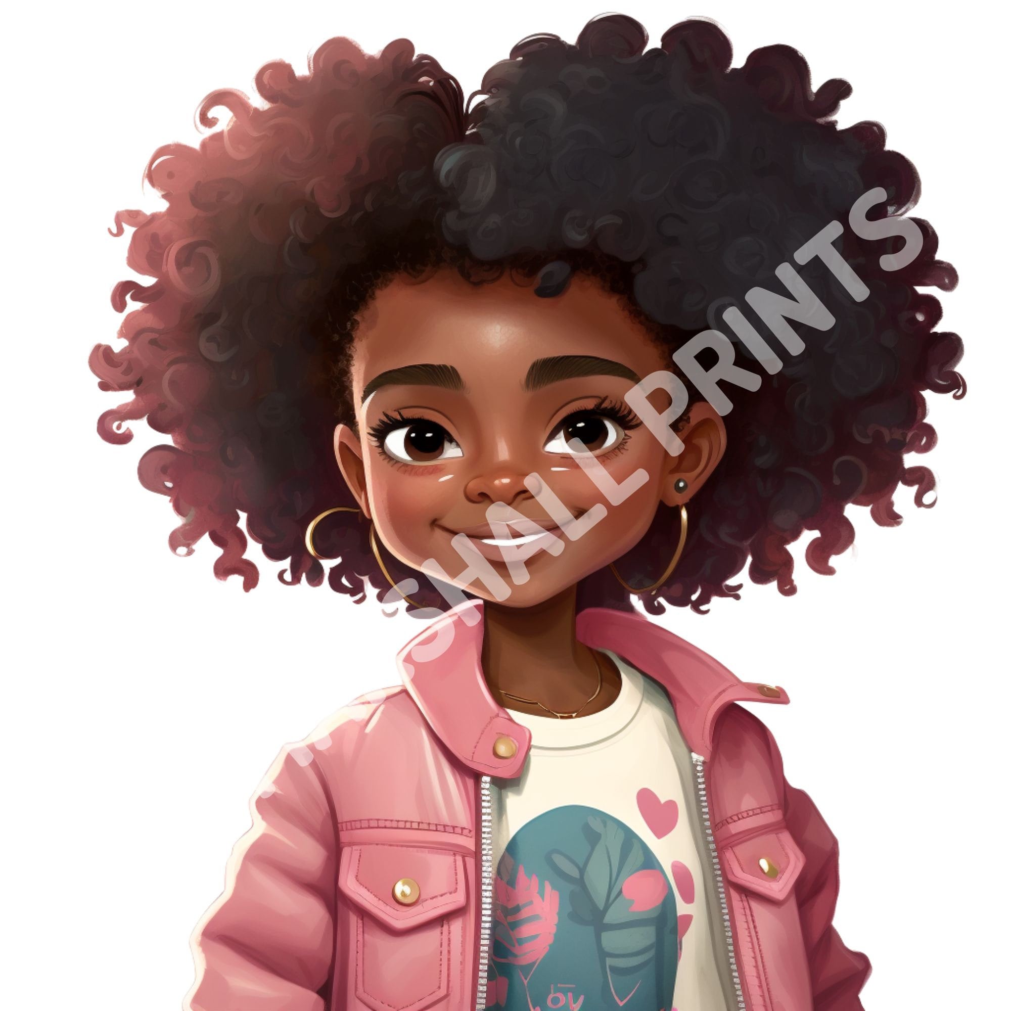 Black Girl Png, Black Girl Clip Art, Digital Download Bundle, African