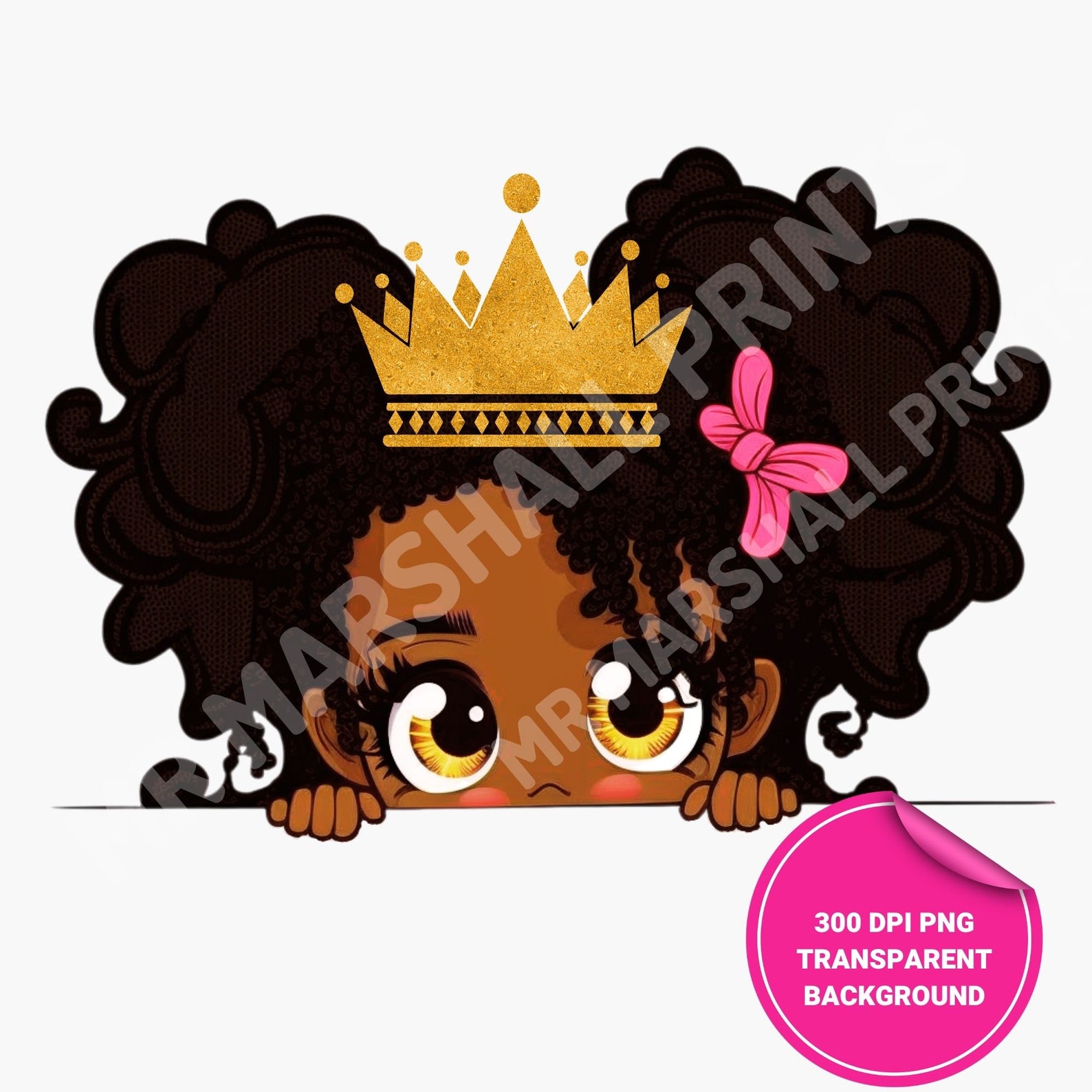 Black Girl Clip Art, Black Girl Png, Peekaboo Png, Digital Download ...