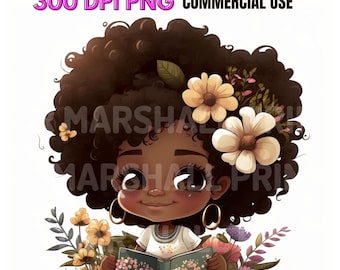 Zwart meisje illustraties, Instant Digital Download, afro png, zwart meisje sublimatie, afro png