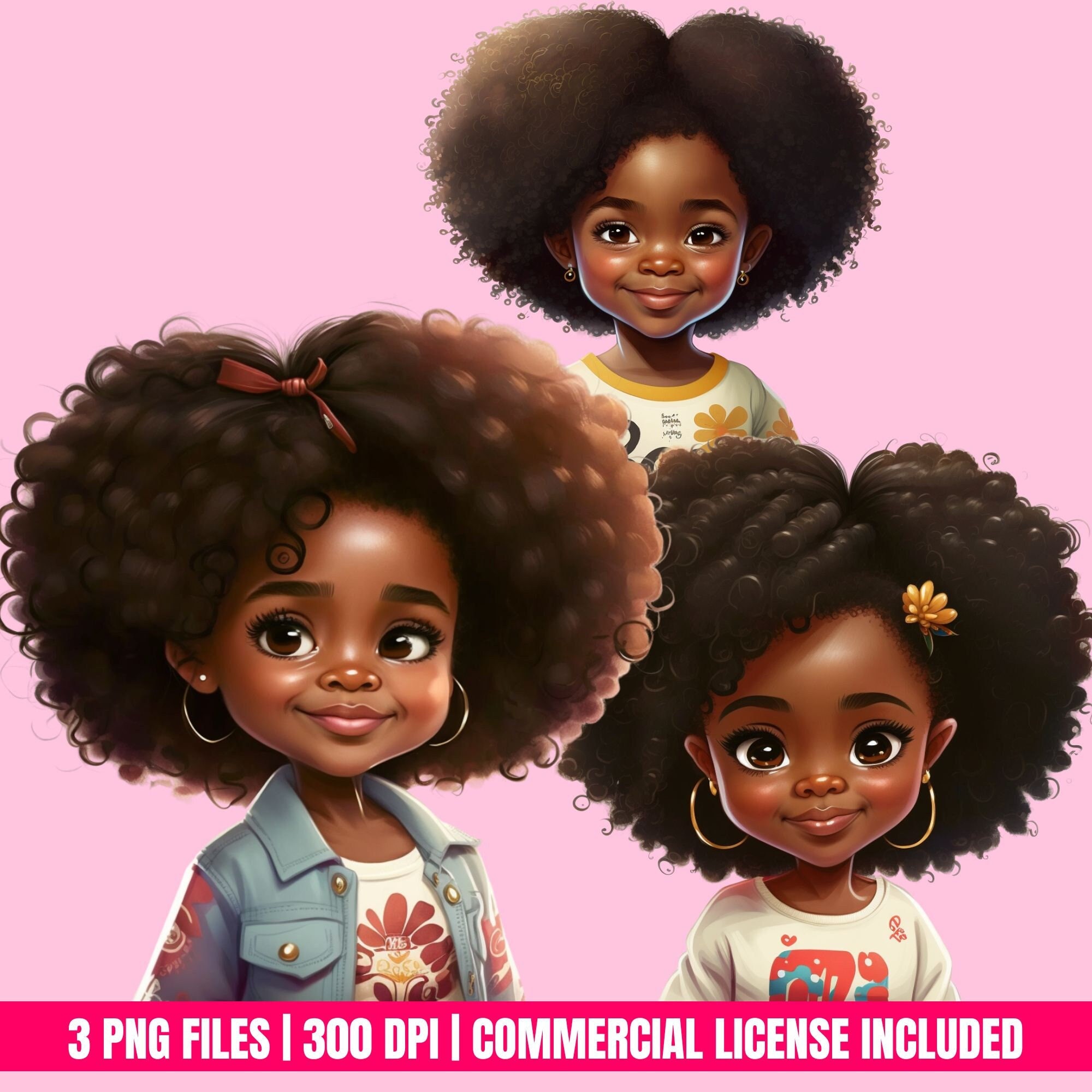 Black Girl Magic Png, Black Girl Clip Art, Digital Download Bundle ...
