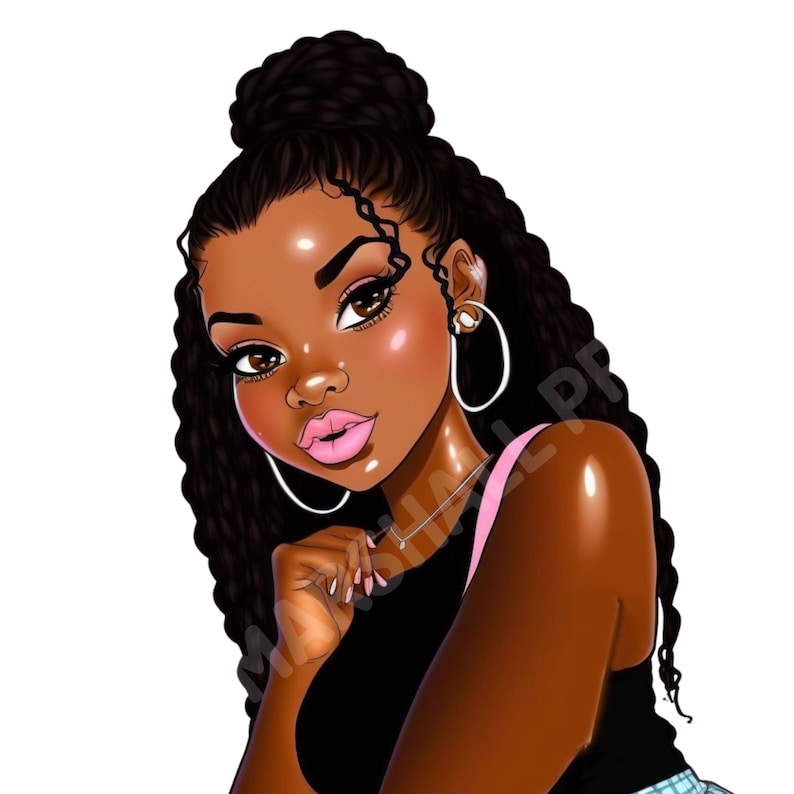 Black Woman PNG, Black Girl Png Bundle, Black Girl Clipart, African