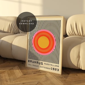 Póster de exposición DIGITAL Bauhaus, impresión Bauhaus, decoración Bauhaus, arte mural Bauhaus, impresión de póster para el hogar Bauhaus, arte mural vintage Bauhaus