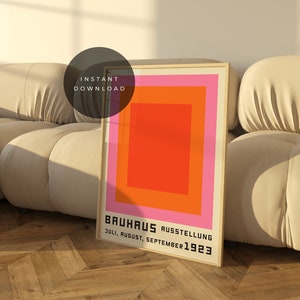 Bauhaus Exhibition Poster: Vintage Wall Art Print (Digital Download)