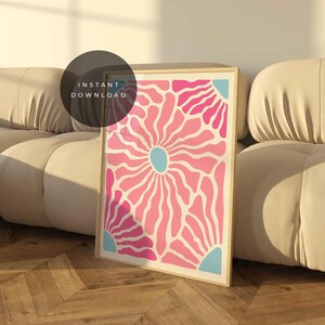 Blush Pink Matisse Print, Trendy Gallery Wall Art, Digital Art Download, Preppy Decor, Boho Dorm Room Art Print, Matisse Exhibition Poster