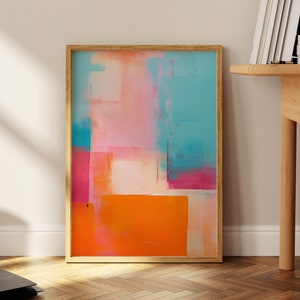 Affiche Mark Rothko, impression d'exposition, cadeau de pendaison de crémaillère, décoration de salon, impression Mark Rothko, idée cadeau d'anniversaire parfaite, style Mid-Century