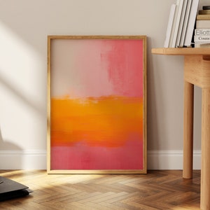 Impresión de Mark Rothko, póster de reproducción de exposiciones de Rothko, arte mural de Rothko, póster abstracto, decoración de pared moderna, pintura minimalista