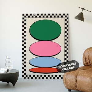 Bauhaus Poster, Bauhaus Art Print, Geometric Poster, Abstract Bauhaus Wall Art, Inspired By Bauhaus Poster, Mid Century Poster, Trendy Decor