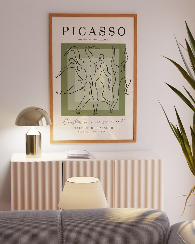PABLO PICASSO Large Unframed Print Picasso Exhibition - Etsy