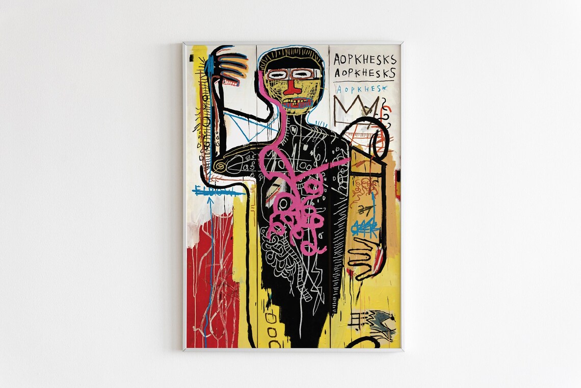 Basquiat Exhibition Poster Jean Michel Basquiat Print Urban Etsy